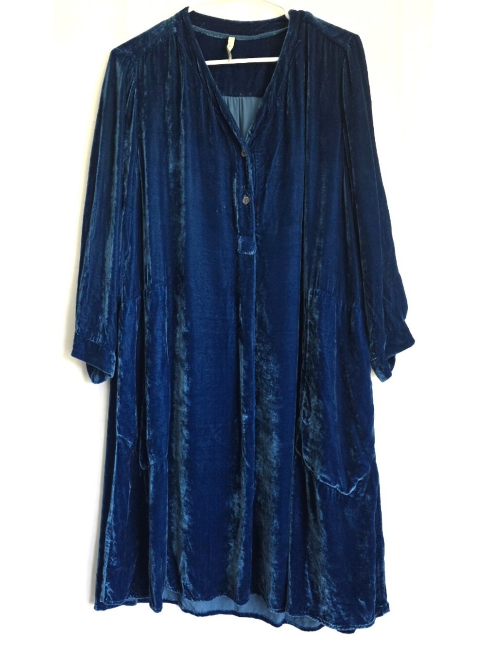 HOME FROCKS New Mexico Silk Velvet Tunic Dress M